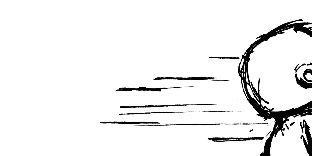Sketch Series 001 — the full hand-drawn print, edge to edge (36 × 18 in)